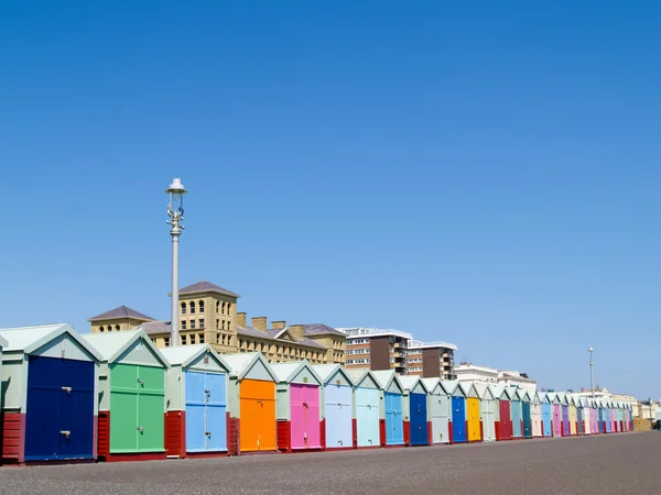 A Brighton Beach kunyhók. — Stock Fotó