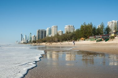 Şehir binaları highrise Plajı