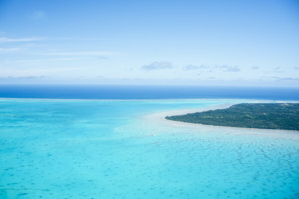 Beautiful blue lagoon.