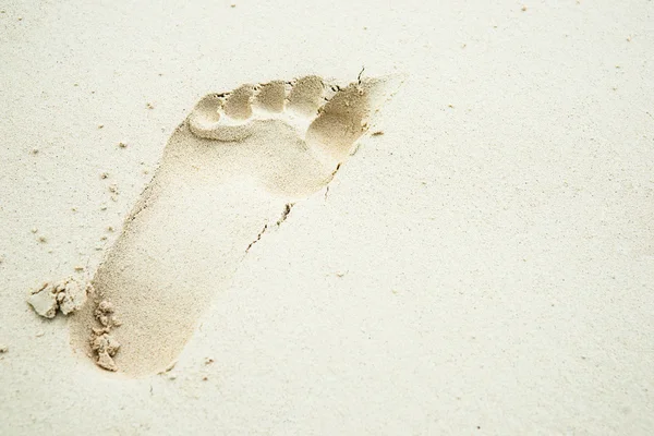 Footprint in sand. — Stock Photo, Image