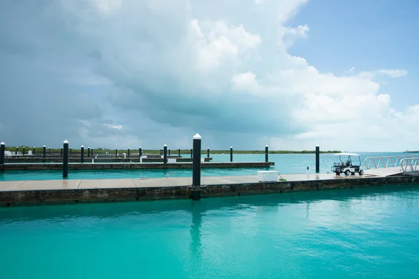 Marina déserte, effet de la récession économique . — Photo