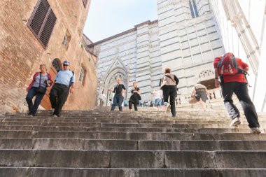 Aziz Meryem varsayım turist c basamaklarda Katedrali