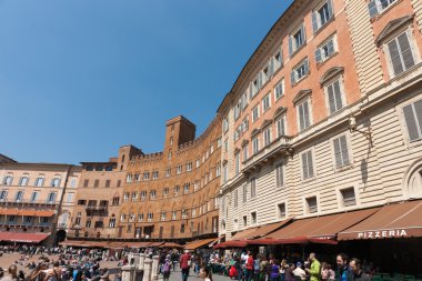 Piazza del Campo, siena, İtalya.