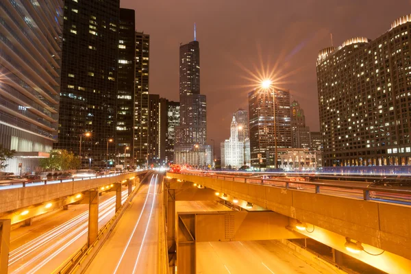 Чикагские здания, игрушки, надземная железная дорога, городские — стоковое фото