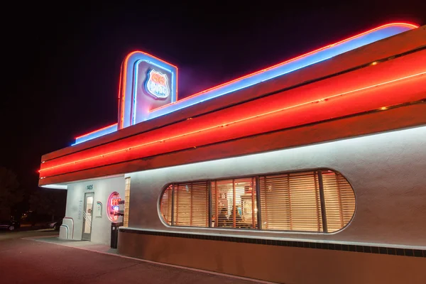 Diner im 50er-Jahre-Stil an der historischen Route 66, Albuquerque, New Mexico, — Stockfoto