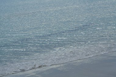 Burela 'daki deniz dalgalarının dokusu