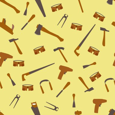 Marangoz testereli kerpeten matkabı. Ax Araç Kemeri Ahşap Kağıt Baner Çanta Hazel.Kalıp Malzeme Depolama Vektörü