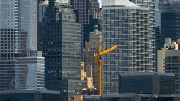 Construcción de grúas Time-lapse — Vídeo de stock