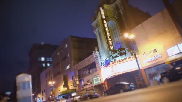 DTLA Film Theater Time-lapse — Video Stock