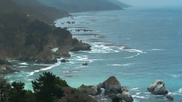 Oceanside Time-lapse Waves — Stock Video