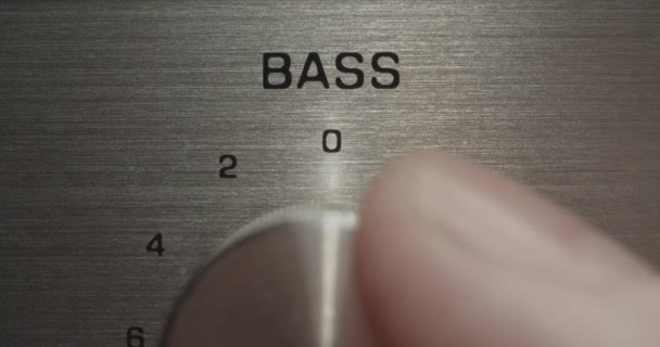 "Bass quadranti su e giù — Video Stock
