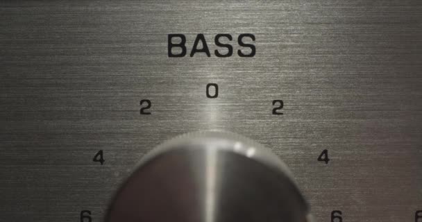 "Bass Dials Up and Down — Stock Video