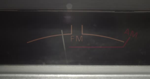 FM / AM立体声光 — 图库视频影像