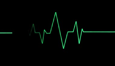 animasyon blip bir kalp atışı