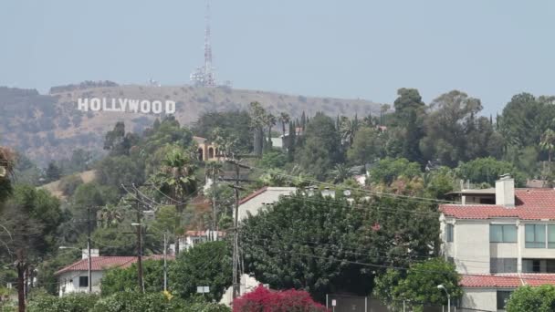 Hollywood Hills evleri — Stok video
