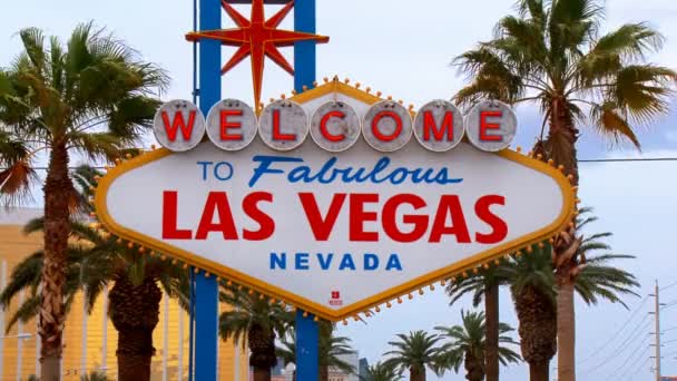 Las vegas teken — Stockvideo