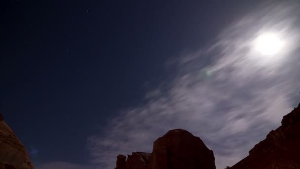 Utah langit malam — Stok Video