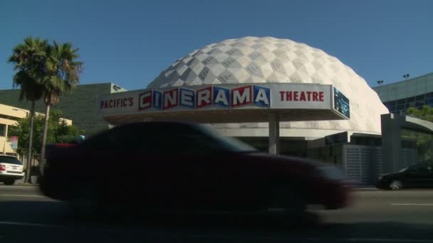 Cinerama-Kuppeltheater — Stockvideo