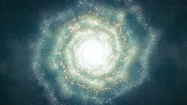 Vuelo galaxia espiral — Vídeo de stock