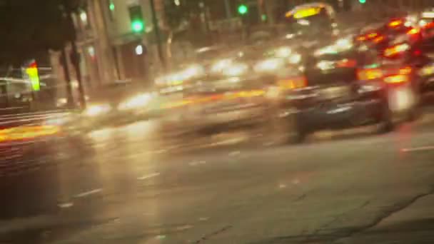 Hollywood Vine verkeer — Stockvideo