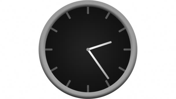 Zegar odliczający w dół 12 godzin — Wideo stockowe