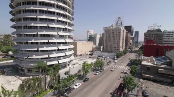 Capitol Records building in Hollywood — Stock Video