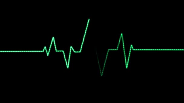 Animatie blip voor een heartbeat — Stockvideo