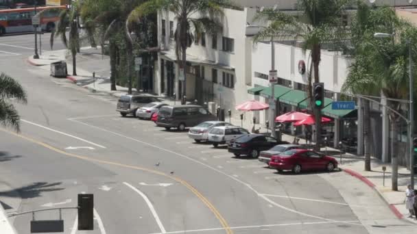 Casas e rua das Colinas de Hollywood — Vídeo de Stock