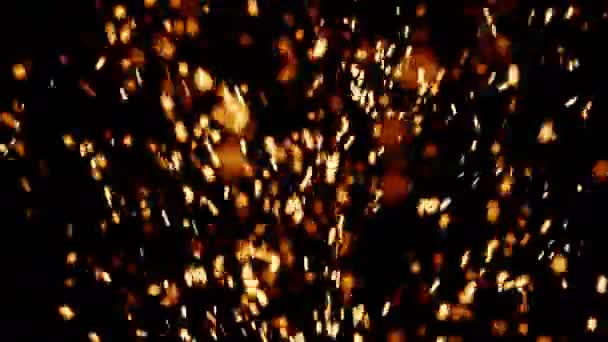 上升的余烬，高火焰 (24 帧/秒) — 图库视频影像