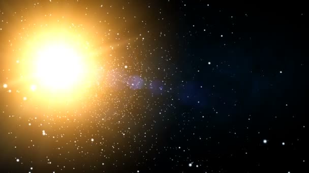 Sonnensterne der Galaxie — Stockvideo