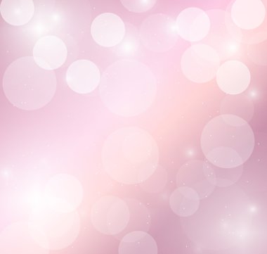 Bokeh ve parlayan ışık arka plan ile pembe pastel
