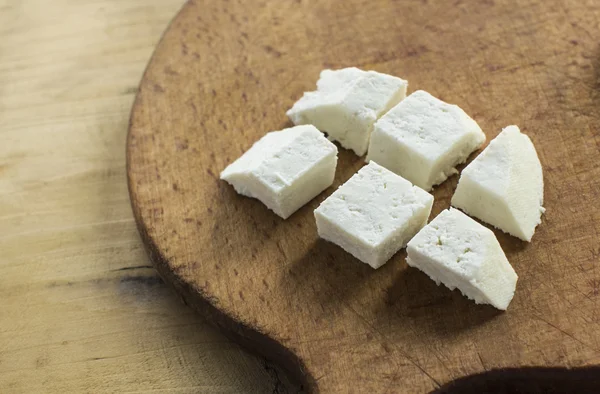 自家製の山羊乳チーズ — ストック写真