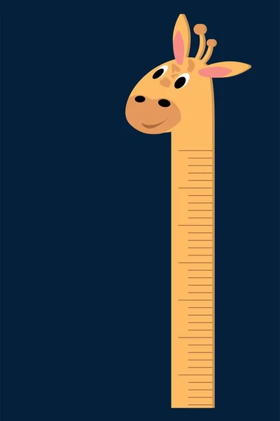 Giraffe Form Ruler School Education ロイヤリティフリーストックベクター