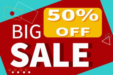 Satış afişi. Satılık fiyat tabelası. Bir ürün veya hizmet için indirim