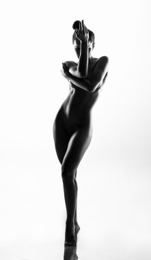 Studio poz çıplak kız.