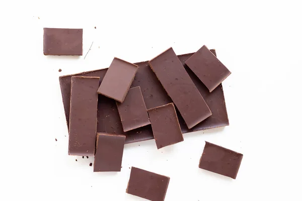 World Chocolate Day chocolate on a white background — Stock Photo, Image