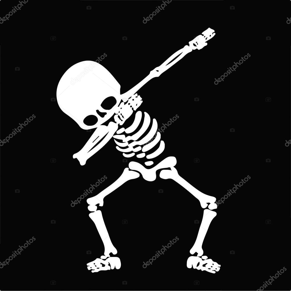 Skeleton dabbing, a  group of Skeletons doing dab