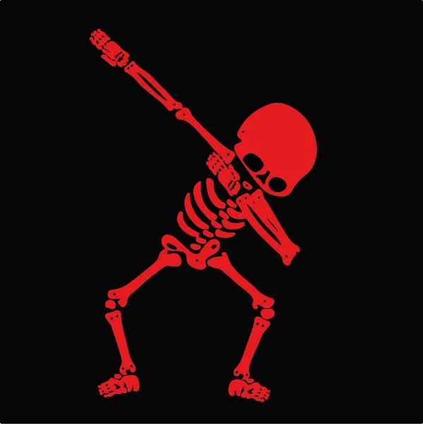 Skeleton Dabbing Μια Ομάδα Skeletons Κάνει Dab — Διανυσματικό Αρχείο