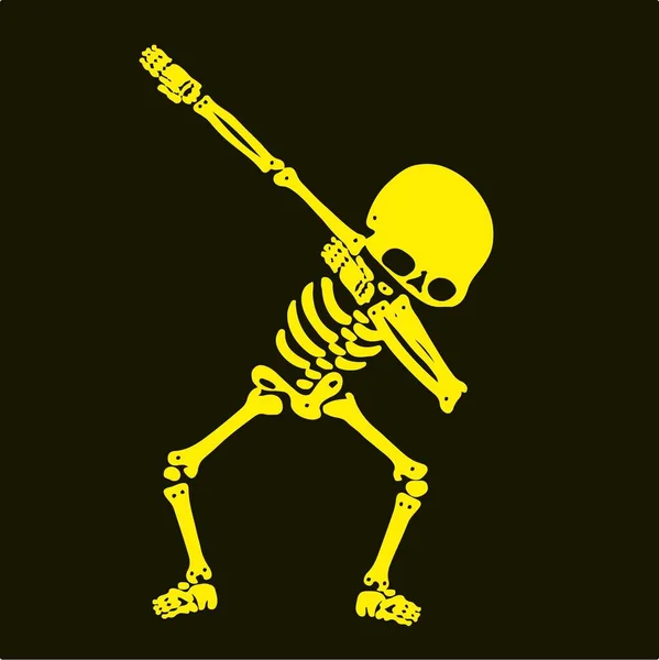 Skeleton Dabbing Μια Ομάδα Skeletons Κάνει Dab — Διανυσματικό Αρχείο