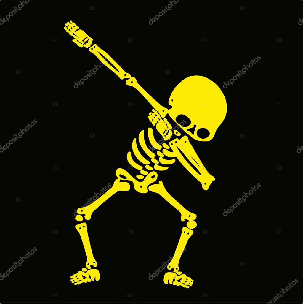 Skeleton dabbing, a  group of Skeletons doing dab