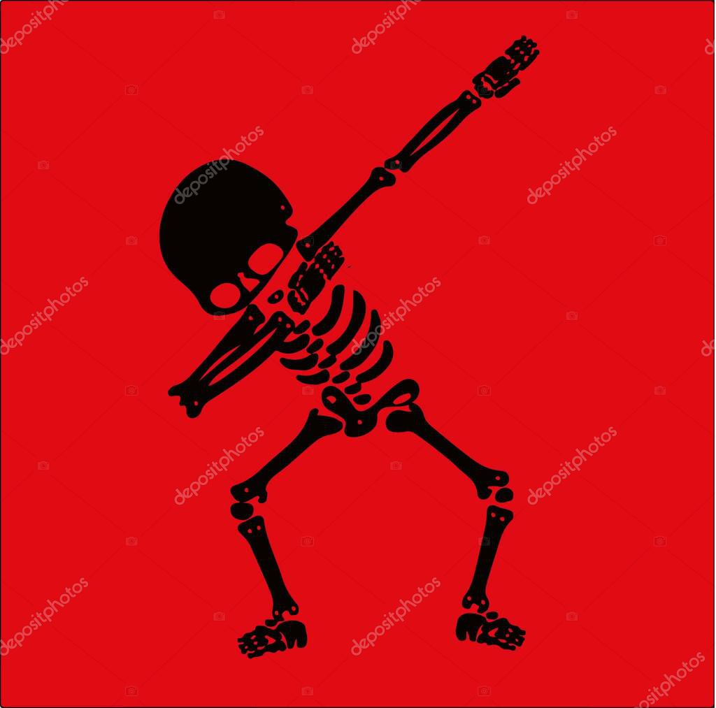 Skeleton dabbing, a  group of Skeletons doing dab