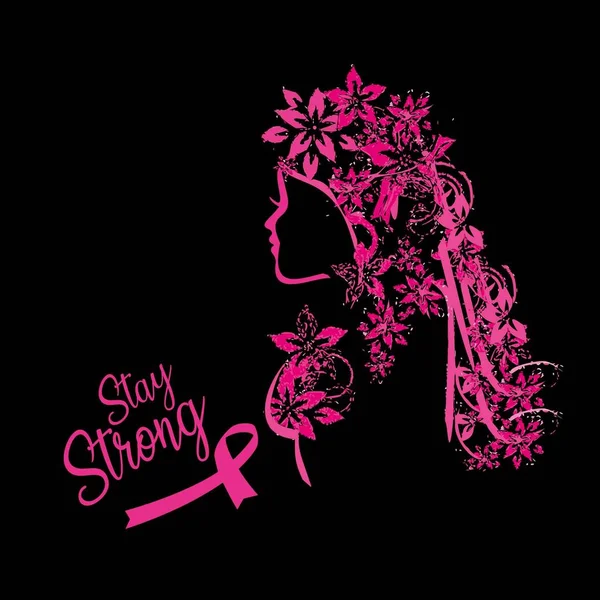 International Women Day International Breast Cancer Awareness Day — Stock Vector