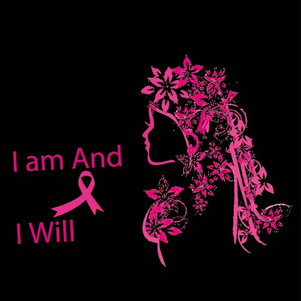 Internationale Vrouwendag Internationale Dag Van Het Bewustzijn Van Borstkanker — Stockvector