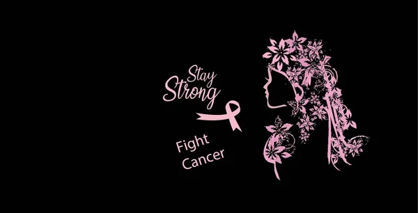 Internationale Vrouwendag Internationale Dag Van Het Bewustzijn Van Borstkanker — Stockvector