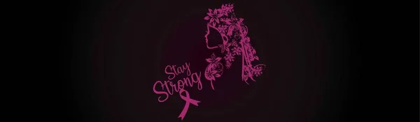 Международный Женский День Международный День Борьбы Раком Груди — стоковый вектор