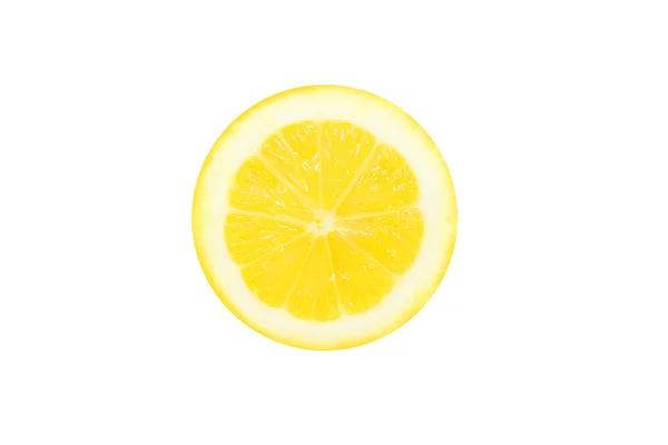 Gele citroen in een besnoeiing van de — Stockfoto