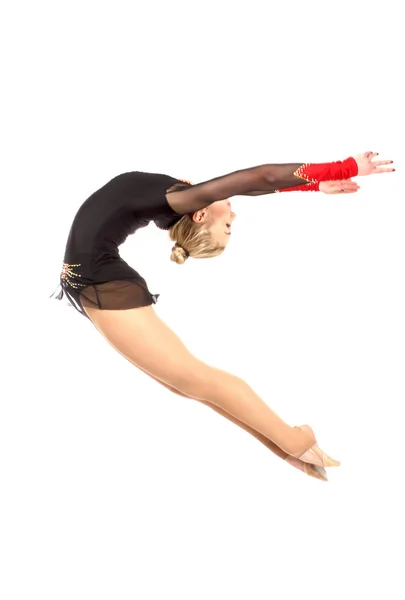 Professionele gymnast springen — Stockfoto
