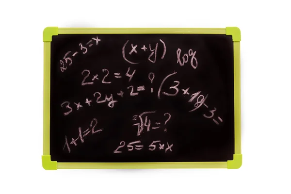 School example, written on a blackboard background — Stock Photo, Image