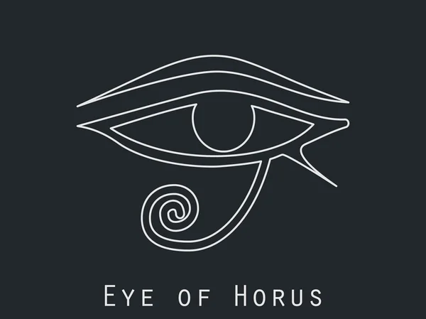 Auge des Horus. Auge in Auge. Vektorsymbol — Stockvektor