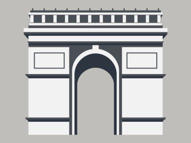 Zafer Arch. Paris. Vektör çizim.